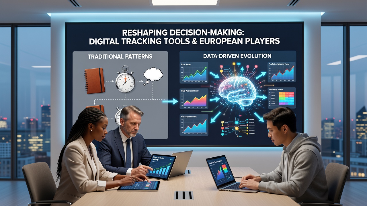 Analyse scherm van een digitale poker tracking app met statistieken en grafieken over Europese spelers